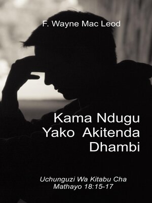 cover image of If Your Brother Sins--Swahili Edition